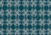 Fotobehang Modern Abstract Pattern Blue | XXXL - 416cm x 254cm | 130g/m2 Vlies