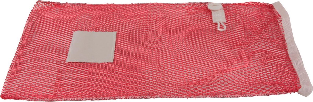 Goedkoopste Premium wasnet 40x60 cm - Met knoopsluiting - Rood