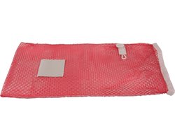 Premium wasnet 40x60 cm - Met knoopsluiting - Rood