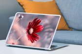 Laptop sticker - 17.3 inch - Bloemen - Rood - Natuur - Planten - 40x30cm - Laptopstickers - Laptop skin - Cover
