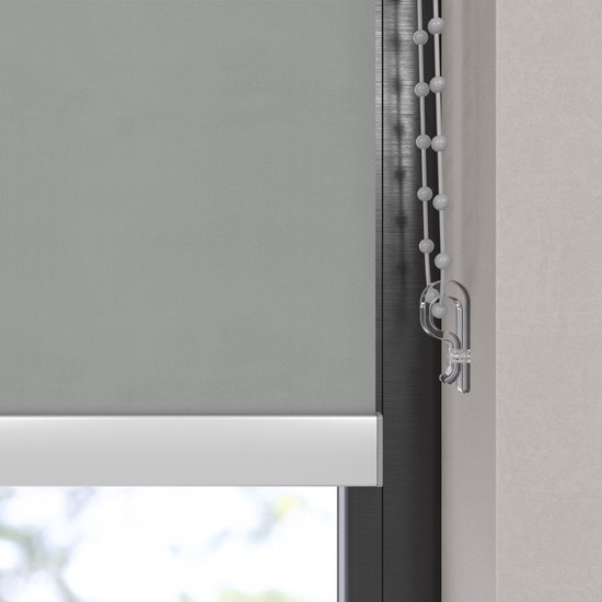 Dutchblinds Store enrouleur - occultant - Grijs - 55x275cm - Décoration de fenêtre sur mesure