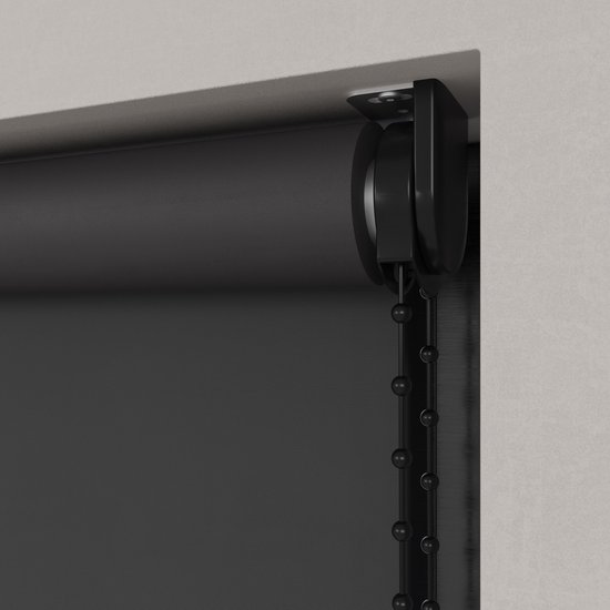 Dutchblinds Store enrouleur - occultant - Zwart - 200x190cm - Décoration de fenêtre sur mesure