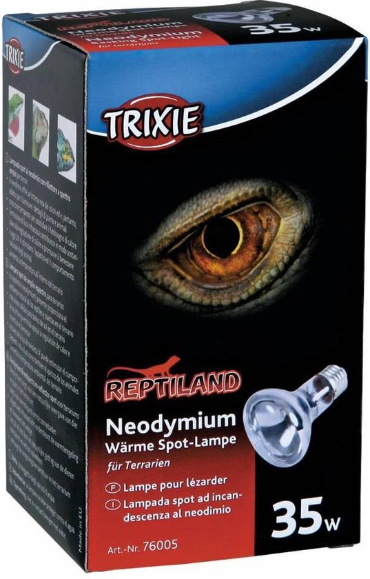 Trixie Reptiland Neodymium Warmtelamp 6,3X6,3X10 CM 35 WATT 3 ST - Trixie