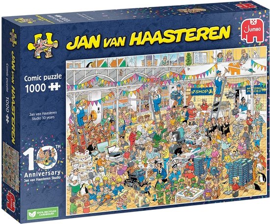 Jan Van Haasteren Studio 10 Jaar Puzzel - 1000 Stukjes cadeau geven