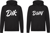 Dik & Dun 2 Hoodies | Twee truien | Slank | Sport | Sporten | Afvallen | Relatie | Vriend | Vriendin | Trui | Hoodie