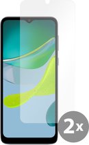 Cazy Tempered Glass Screen Protector geschikt voor Motorola Moto E13 4G - Transparant - 2 stuks