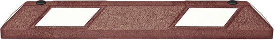 Park-AID parkeerstop, bruin wit 900 mm
