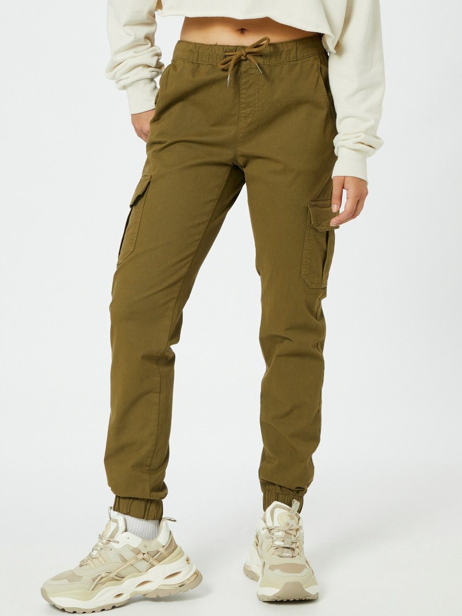 Urban Classics High Waist Jogging Cargobroek XS Groen