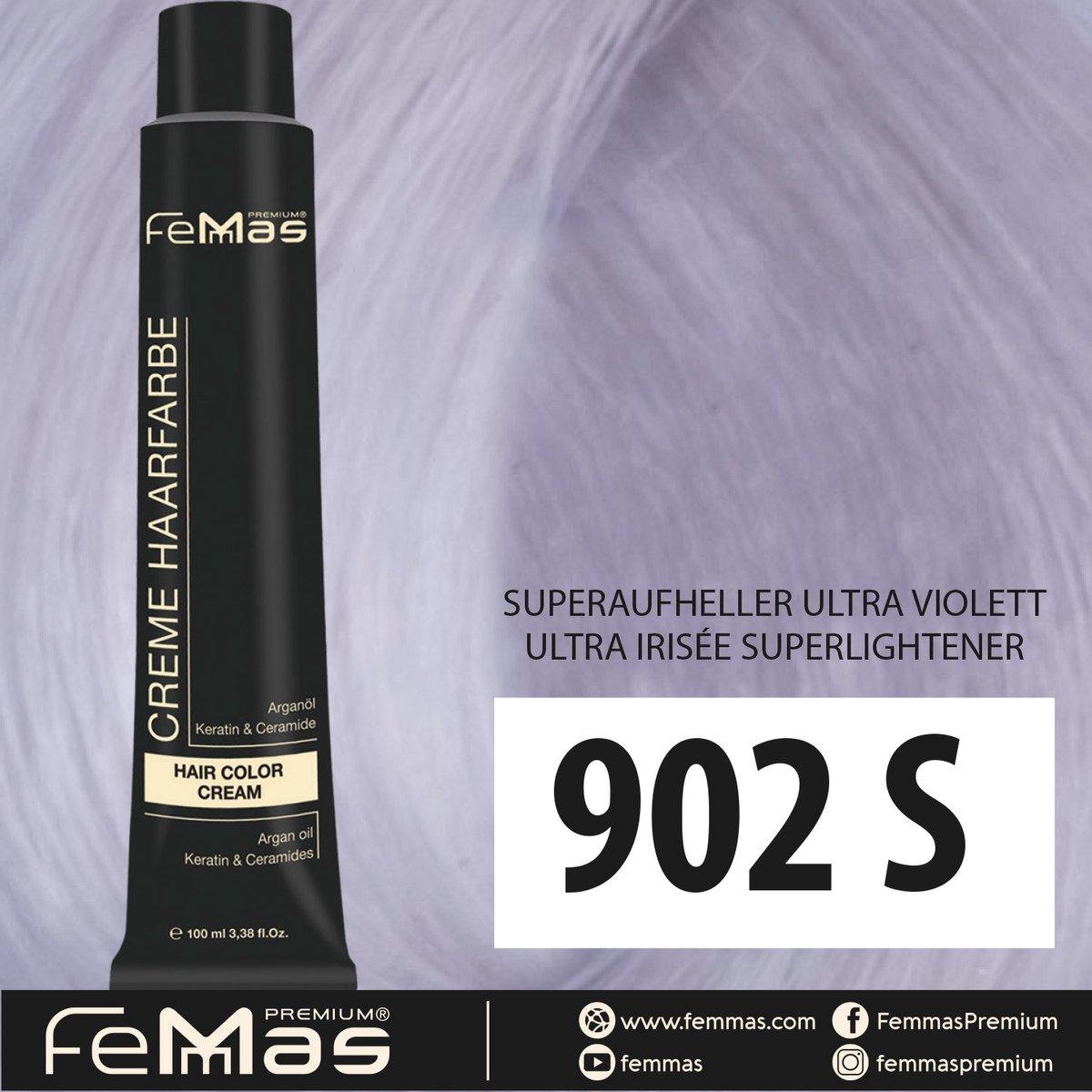 Femmas (902S) - Haarverf - Super Brightener Ultra Violet - 100ml