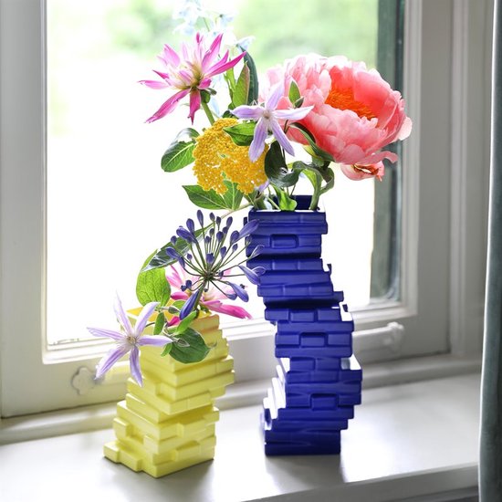 &Klevering vase Pile bleu | bol.com