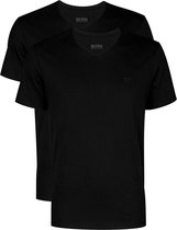 2-pack: Hugo Boss T-shirts Relaxed Fit - V-hals - zwart -  Maat S