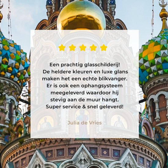 MuchoWow® Peinture sur verre 80x120 cm - Peinture sur verre acrylique - Saint-Pétersbourg - Cathédrale - Architecture - Photo sur verre - Peintures