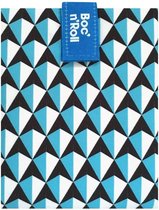 Roll'Eat Boc'n'Roll Foodwrap herbruikbaar Boterhamzakje - Tiles Blue