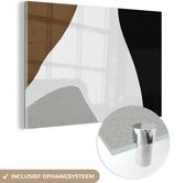 MuchoWow® Glasschilderij 180x120 cm - Schilderij acrylglas - Minimalisme - Design - Vormen - Foto op glas - Schilderijen