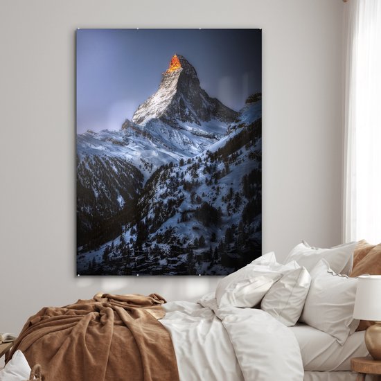 Peinture sur Verre - Cervin en Suisse - 120x160 cm - Peintures sur Verre Peintures - Photo sur Glas