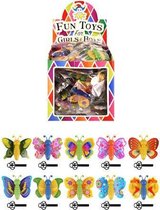 60 Stuks - Wegschiet Vlinders - In Traktatiebox - Uitdeelcadeautjes - Vlinder - Traktatie voor kinderen - Jongens - Meisjes