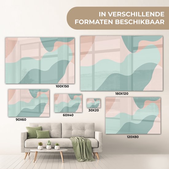 Peinture sur Verre - Été - Formes - Abstrait - 30x20 cm - Peintures sur Verre Peintures - Photo sur Glas