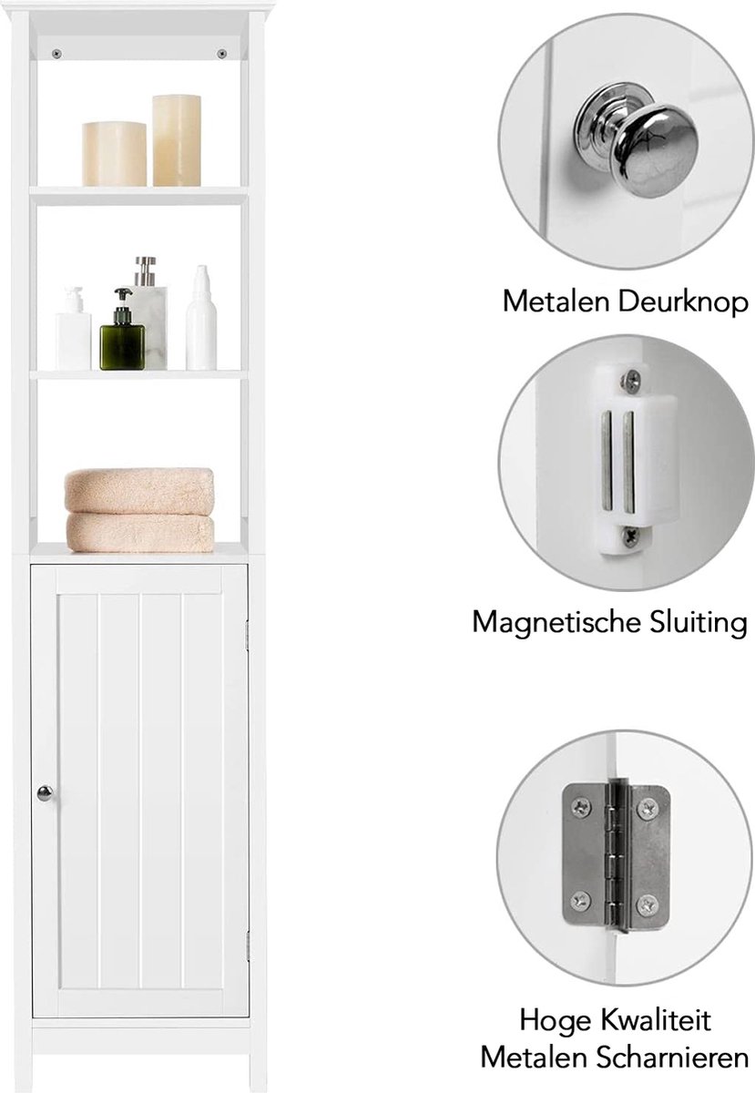 Linie Ribbo Badkamerkast 35 x 30 x 170 cm Blauw | X²O Badkamers