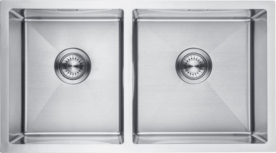 Geborstelde keuken spoelbak 68x45x19CM met Zeepdisspenser/ Afdruiprek