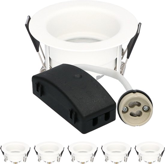 Set van 6 Rio LED Inbouwspots Wit