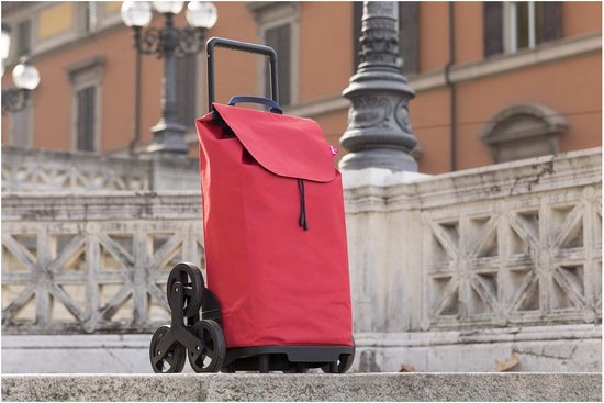 Vileda Gimi Boodschappentrolley 52L 51x44x96 cm Rood/Zwart
