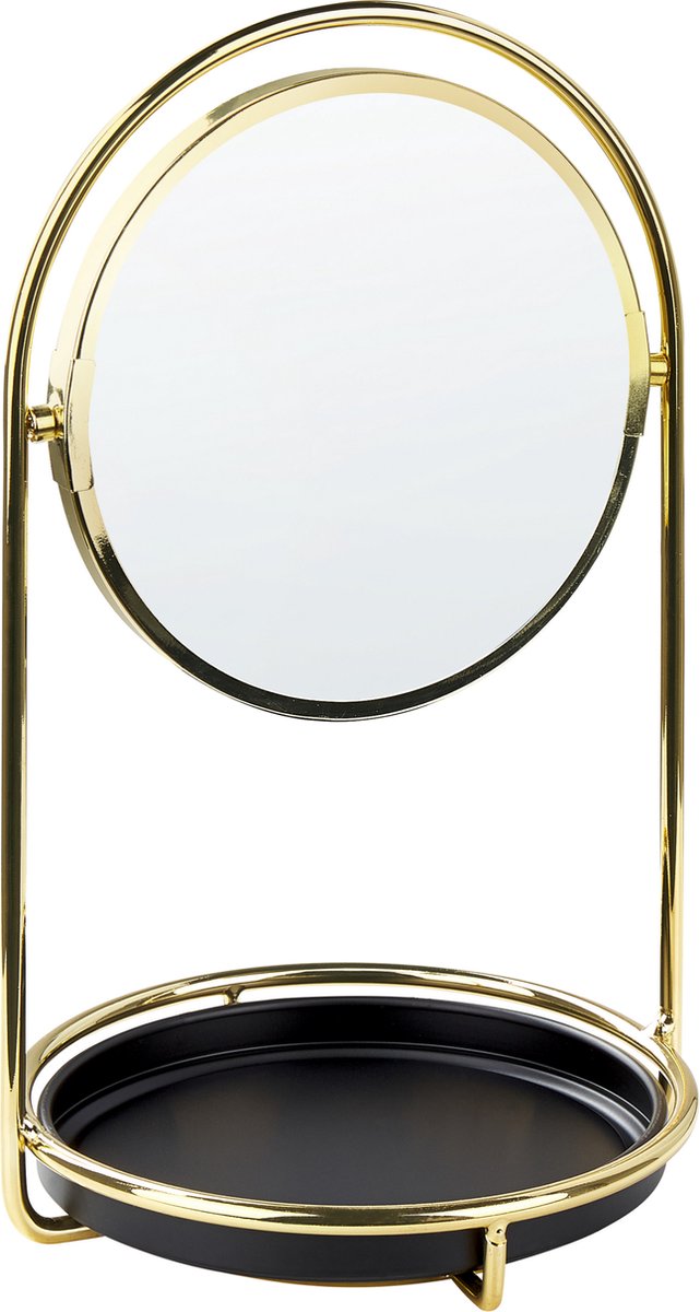 Goedkoopste Beliani INDRE - Make-up spiegel - Goud - IJzer