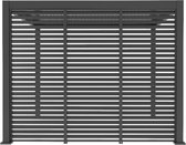 Louvre Shutter Paneel 4M voor Mirador terrasoverkapping - 123,5 x 238.25 cm - antraciet - Aluminium - Biedt meer privacy en schaduw onder uw overkapping