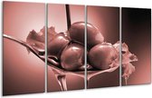 Peinture sur verre Olives, Cuisine | Marron, rouge | 160x80cm 4 Liège | Tirage photo sur verre |  F006785