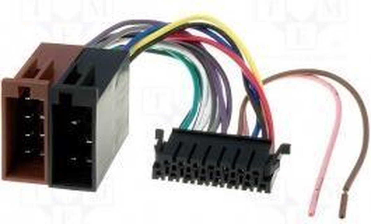 ISO kabel geschikt voor Sony autoradio - 36x8,5mm - Diverse CDX - 15-pins - 0,15 meter – foto 2