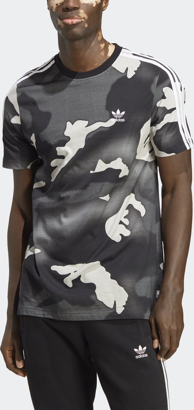 adidas Originals Graphics Camo - XL bol T-shirt Allover - - Zwart Heren Print 