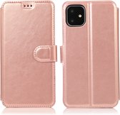 Bookcase Geschikt voor Apple iPhone 11 - Roze - Pasjeshouder - Portemonnee