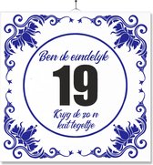 Carrelage Avec Impression | Drôle | Humour | Cadeau d'anniversaire | Ben enfin 19 ans, je reçois une telle tuile de merde