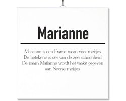 Tegel Met Opdruk | Betekenis | Kado | Cadeau | Met Naam - Marianne