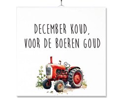 Tegel Met Opdruk | Boeren | Boer | Agrarier | December koud