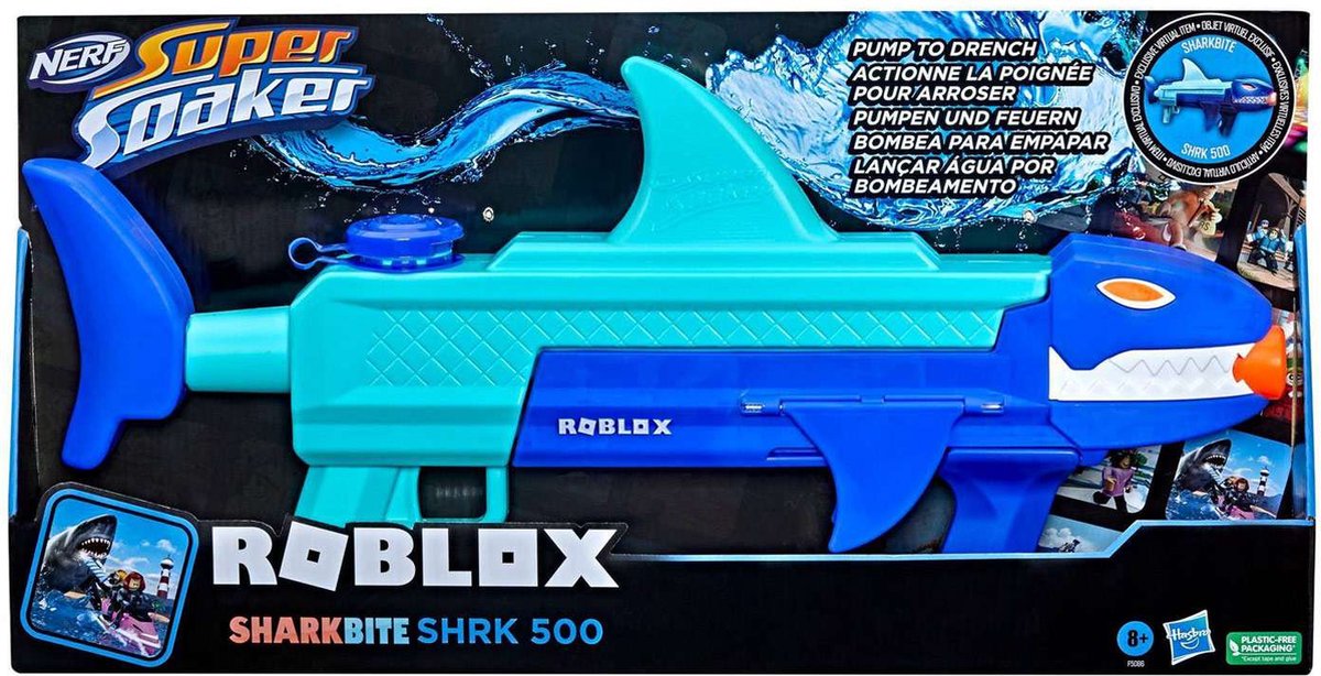 NERF Super Soaker Roblox Sharkbite SHR K500 Water Blaster — afbeelding 3