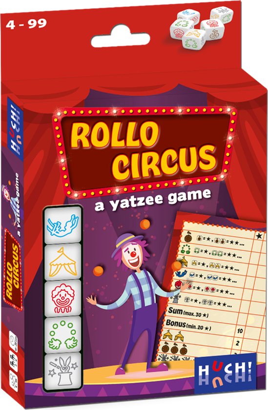 Rollo: A Yatzee Game - Circus - Dobbelspel (NL/FR) - Hutter