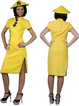 "Gele Chinees outfit voor vrouwen  - Verkleedkleding - Small"
