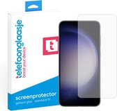 Telefoonglaasje Screenprotector - Geschikt voor Samsung Galaxy S23 - Case Friendly - Gehard Glas - Beschermglas