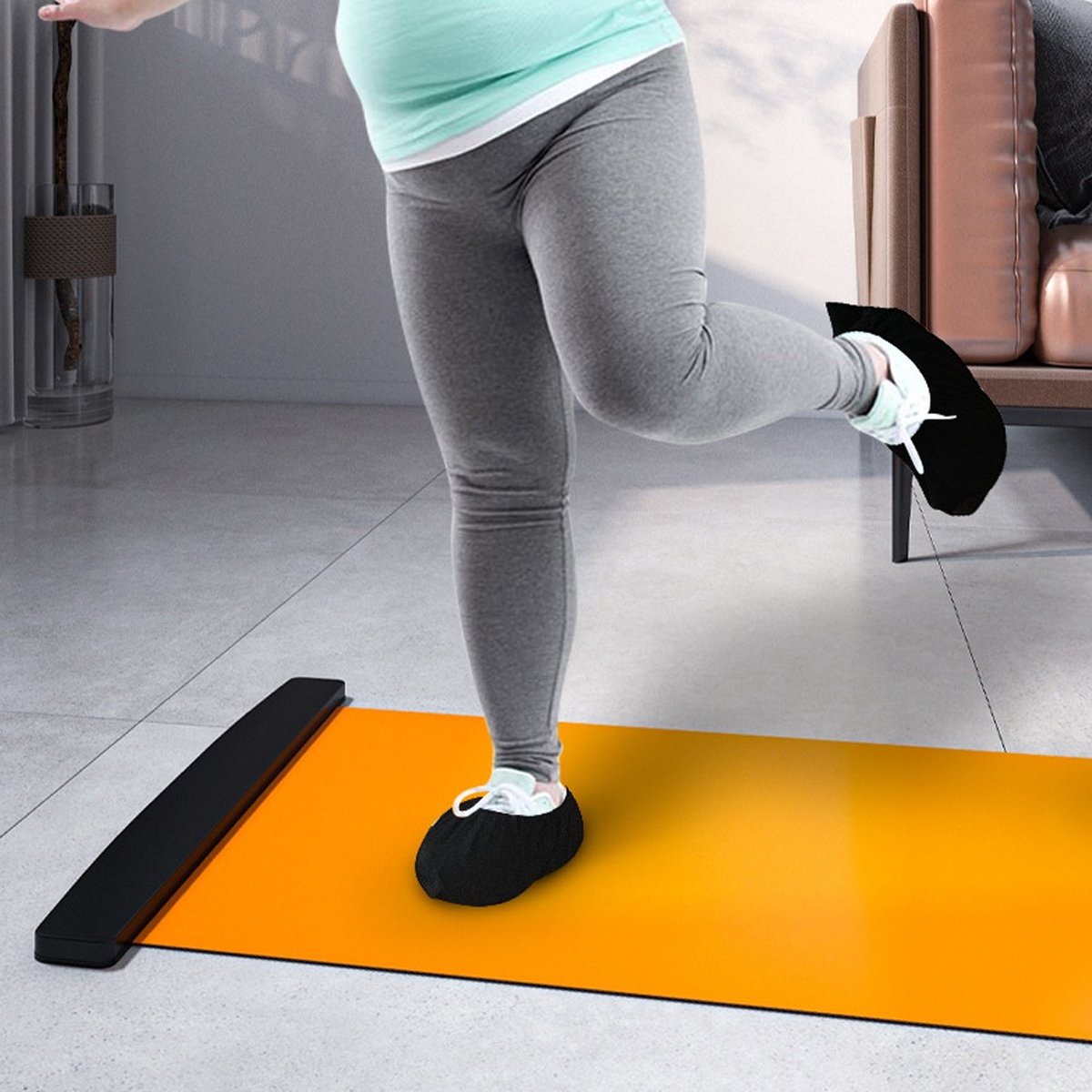 Tapis de Glij coulissant de Yoga Sport Fitness glisse tapis de planche  d'entraînement... | bol.com