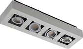 Arcchio - plafondlamp - 4 lichts - aluminium - H: 8.5 cm - GU10 - wit