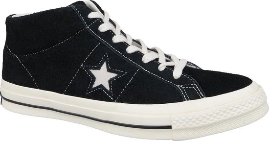 Converse One Star Ox Mid Vintage Suede 157701C, Mannen, Zwart, Sneakers  maat: 43 EU | bol.com