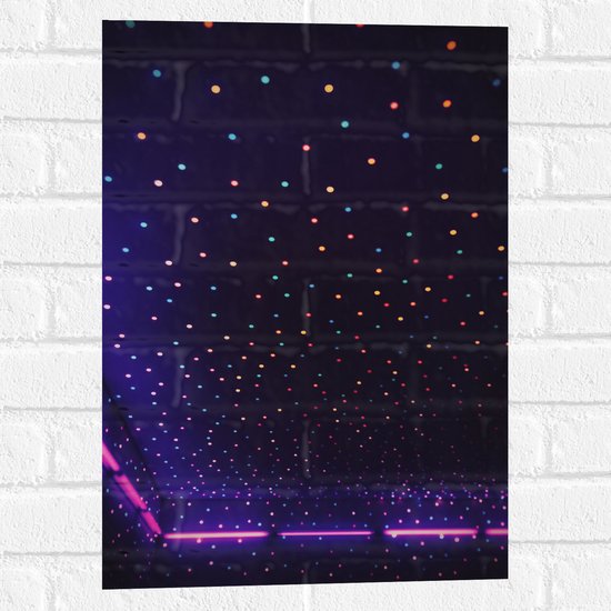 Muursticker - Plafond met Verschillende Kleruen Licht - 40x60 cm Foto op Muursticker