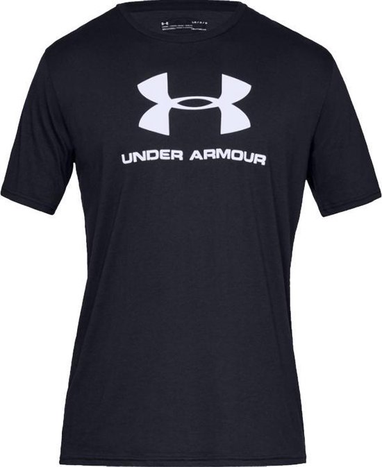 Under Armour Sportstyle Logo Tee 1329590-001, Mannen, Zwart, T-shirt, maat: L