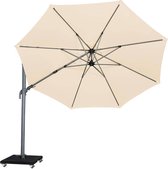 Malibu zweefparasol 350 cm rond ecru