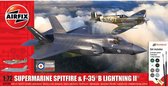 1:72 Airfix 50190 Supermarine Spitfire & F-35B Lightning II - Then and Now - Gift Set Plastic Modelbouwpakket