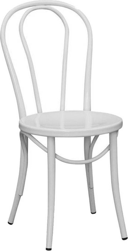 Legend No. 18 Chair - Metalen bistrostoel - Wit | bol.com