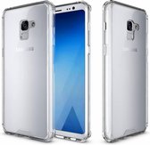 Hybrid Armor Case - Samsung Galaxy A8 Plus (2018) - Transparant