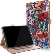 Samsung Galaxy Tab S4 hoes - Wallet Book Case - Graffiti