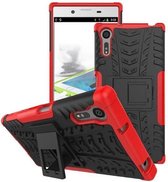 Schokbestendige Back Cover voor Sony Xperia XZ - Rood