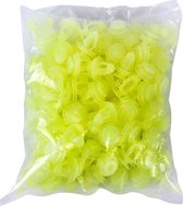 100 PC's Hole Plastic Klinknagels Fastener Push Clips (lichtgroen)